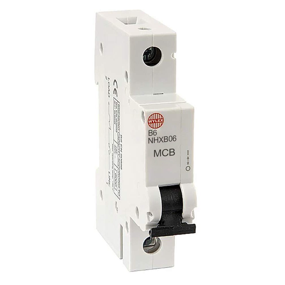 Wylex 6A MCB NHXB06 1P 6kA B Curve