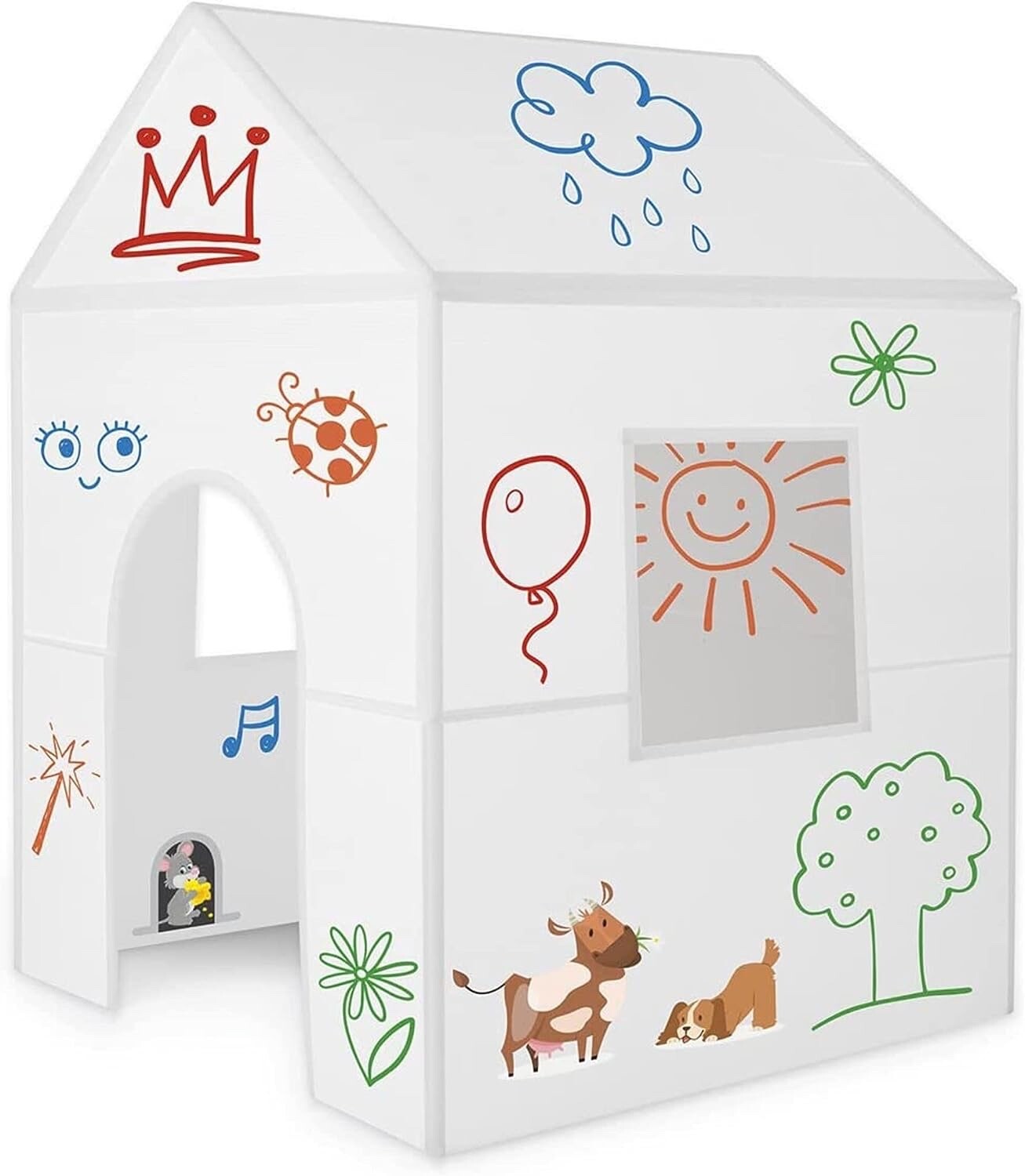 Cabane enfant exterieur effaçable ImagiNew Playhome contre l'ennui des petits