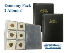 X2 Coin Album Mini Wallet StockBook For 60 2x2 Flips Holders Collection Display 