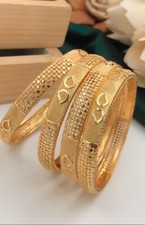 asian indian pakistani 22 karat gold plated bangles 