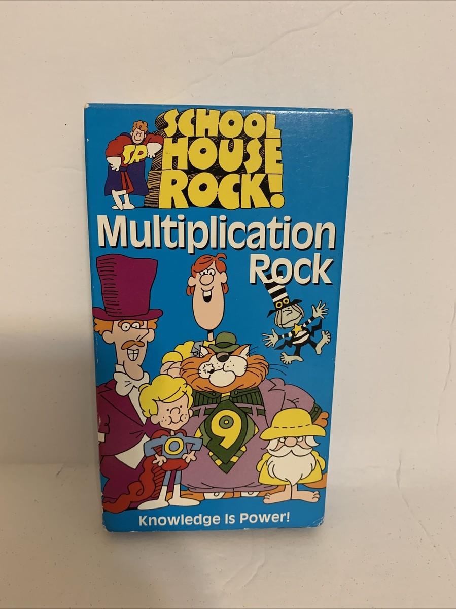 SCHOOL HOUSE ROCK Multiplication Rock VHS Knowledge Is Power