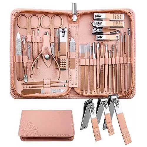 Manicure Set 30 in 1 Nail Clipper Set, Nail Clippers, Fingernail & Toenail Clip - Picture 2 of 6