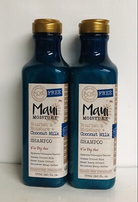 2 Bottles Maui Moisture ~ Coconut Milk Shsmpoo for Dry Hair 19.5 fl oz Each