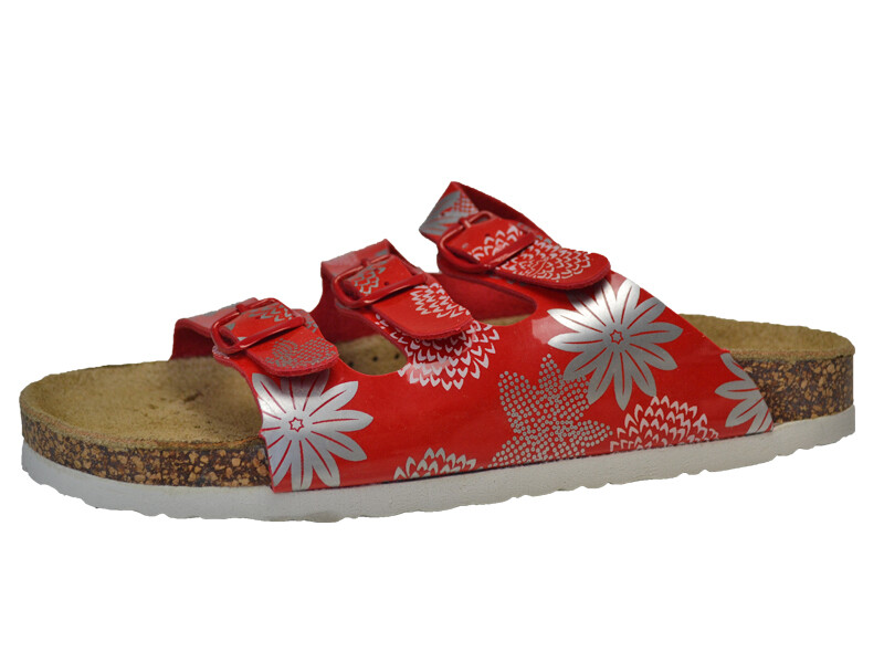 Damen Schlappen NEU Pantoletten Innen Leder Clogs Slipper Sandalen