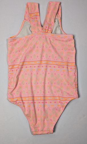 Nicole Miller Girls Colorful Paisley Geometric One Piece Swimsuit Size M - Picture 2 of 4