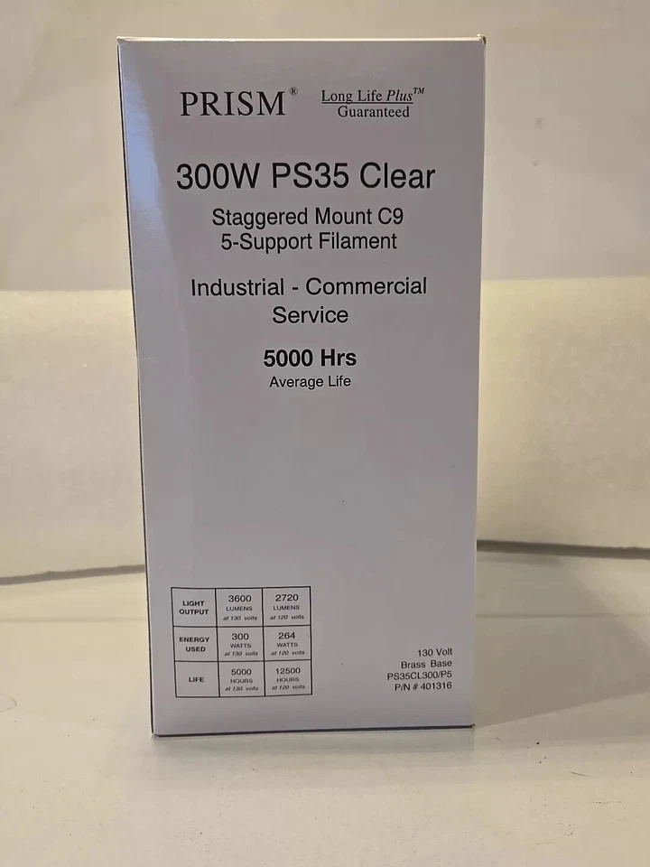 PRISM 300W PS25 CLEAR STAGGERED MOUNT C9 130V LIGHT #401316 - Image 3 of 4