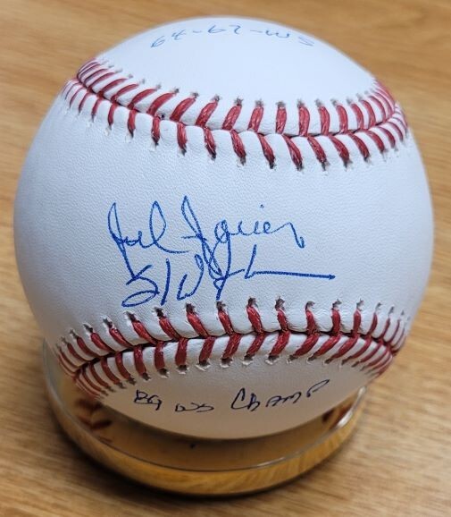 Julian Javier Autographed Signed St. Louis Cardinals JULIAN and STAN JAVIER Official Major League Baseball w/COA 