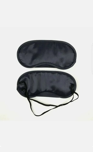 2x Schwarz Reise Schlaf Ruhe Relax Augenmaske Masken Augenmaske Augenbinde Patch Neu
