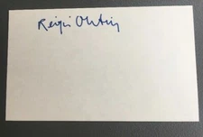 Regis Outin  - AUTO AUTOGRAPH SIGNED - INDEX CARD - GUARANTEED AUTHENTIC