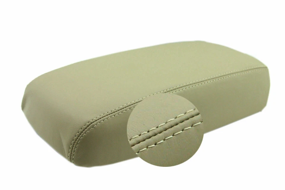 Se adapta a Nissan Murano 2009-2014 PVC cuero consola tapa reposabrazos cubierta beige Foto 4 de 4