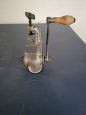 Vintage Climax 51 Meat Grinder Cast Iron Table Mount Hand Crank Made In USA