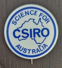 CSIRO Science For Australia Button Badge, Vintage, Plastic