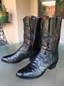 botas lucchese de avestruz