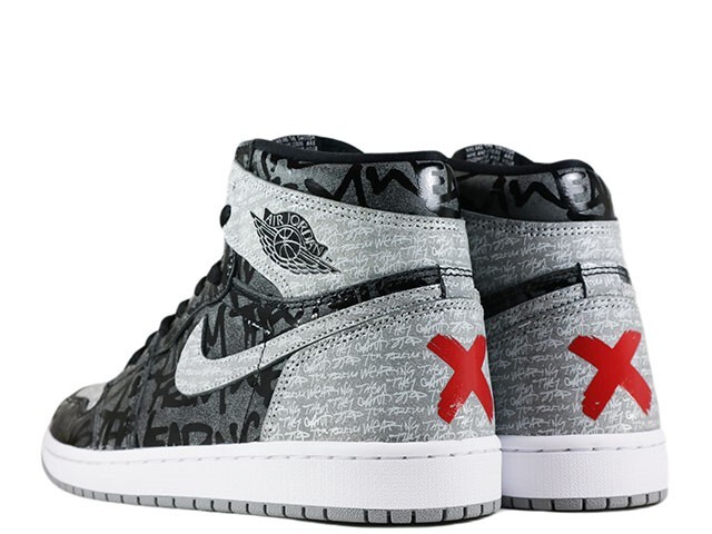 シューズ(男性用) NIKE Air Jordan 1 High OG Rebellionaire 555088-036 Nike Jordan 1 High OG Rebellionaire Black White