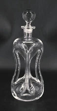 VTG Holmegaard Jacob Bang Kluk Kluk Pinched Glass Decanter Ball Stopper 12.75"
