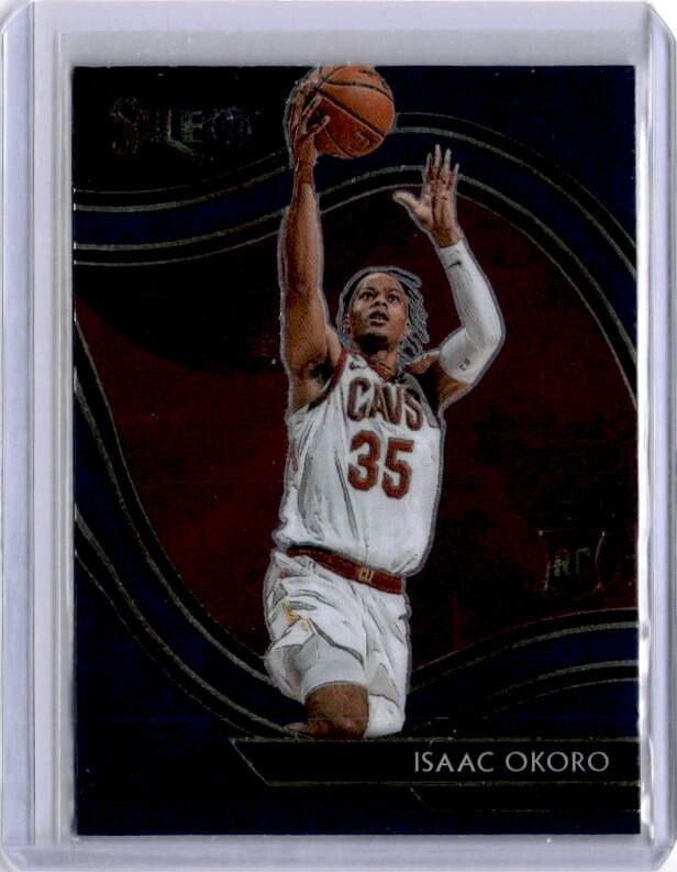 2020-21 Panini Select Courtside Isaac Okoro RC Blue Retail Base #296