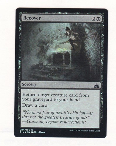 MTG Recover Rivals of Ixalan (RIX) Common Magic Card #084/196 Unplayed |  eBay