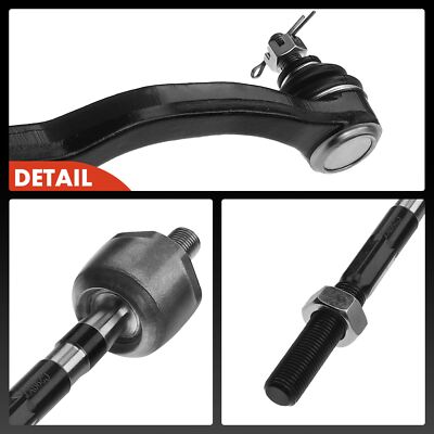 2-Piece Outer Tie Rod Ends For Honda Civic, CR-V, CRX, Acura Integra, EL, Del Sol – Front Left & Right