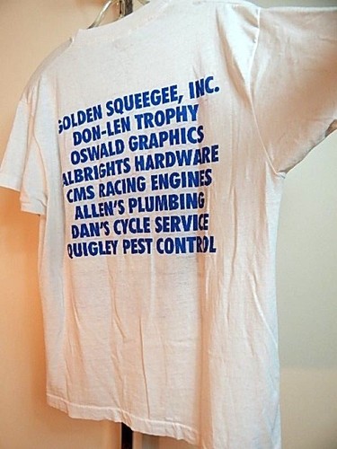 Camiseta Publicitaria Vintage Años 90 Screen Stars Ron Haring Lutz Sprint Car Racing - Imagen 12 de 12