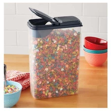 4-Quart Cereal Dispenser Food Storage Container BPA-Free 7.25" x 4" x 11.25" NEW