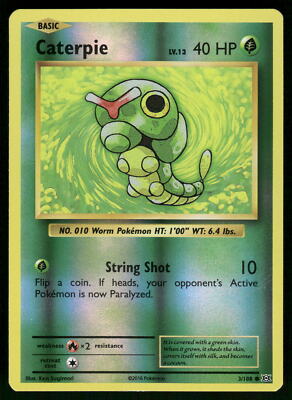Caterpie Reverse Holo 3/108 XY - Evolutions Pokemon