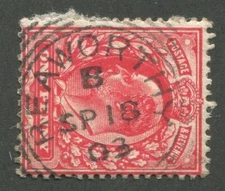 GREAT BRITAIN SQUARED CIRCLE CANCEL "BEAWORTHY"