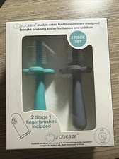 Baby Finger Toothbrush, Double Sided Toothbrush, 2 pack,