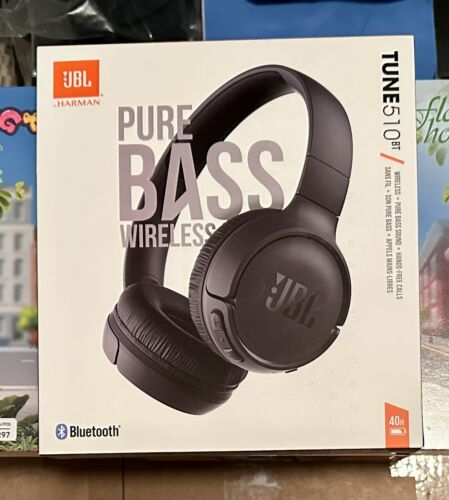JBL TUNE 510BT Wireless Bluetooth On-Ear Headphones with Pure Bass Sound -NEW