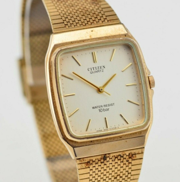 citizen quartz watch gold vintage