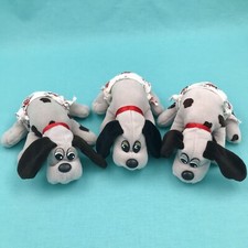 Vintage Pound Puppies Plush 8" Lot Baby Newborns w/ Diapers Grey Tonka 1986 80s