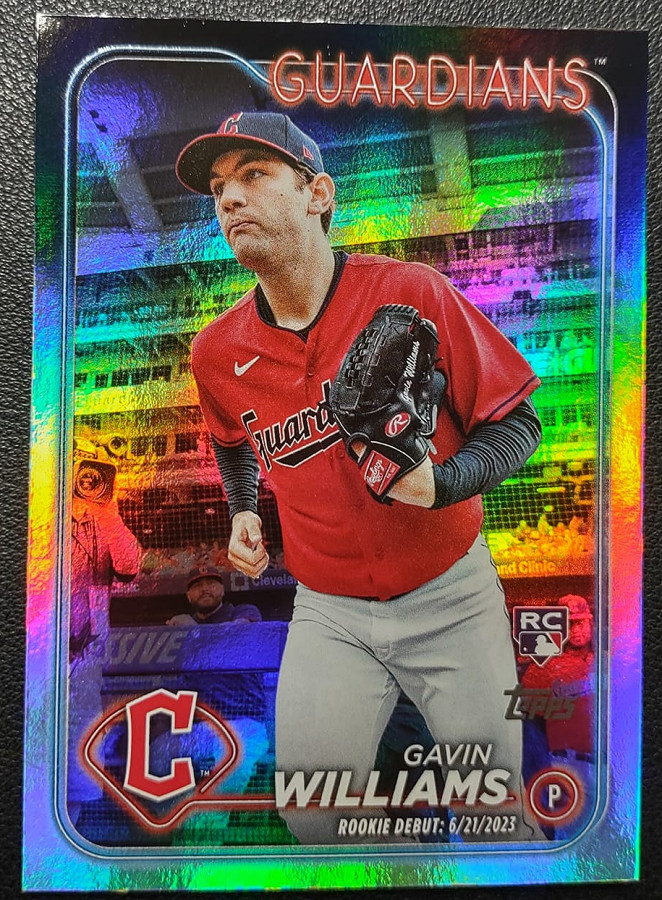 2024 Topps Update Rainbow Foil #US294 Gavin Williams - Cleveland Guardians