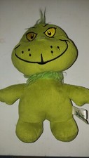 New with Tag Dr. Seuss by Aurora Baby GRINCH Palm Pal Plush Christmas Toy, 5"