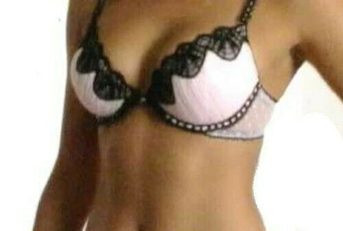 Sujetador Jezebel LuLu Push Up Extraíble-Acolchado Algodón-Forrado Rosa-Negro 14271 32B Foto 3 de 4