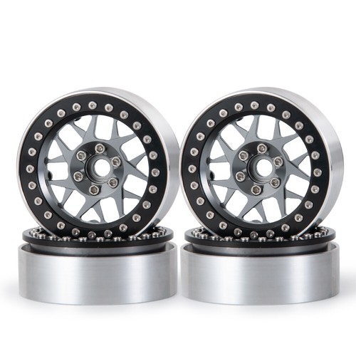 4PCS/SET Metal 1.9inch Beadlock Wheel Rims Fit for Axial SCX10 D90 TRX4 1:10 RC - Picture 5 of 12