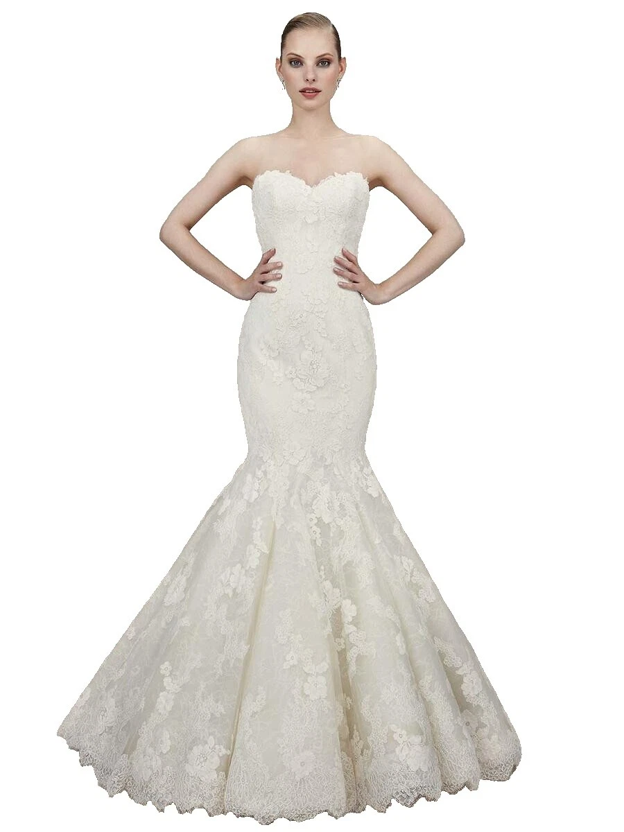 Polyester Strapless 16 Women's Size Wedding Dresses