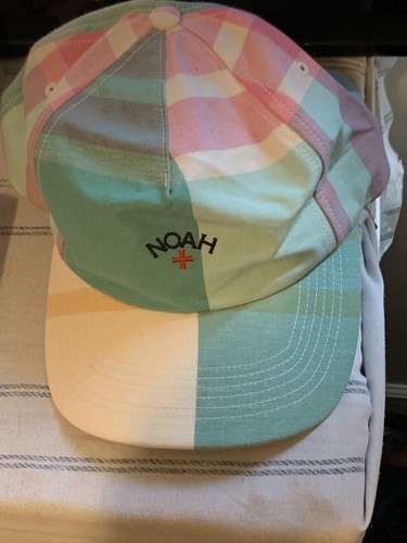 Noah Cap Hat Madras 5 Panel Linen 