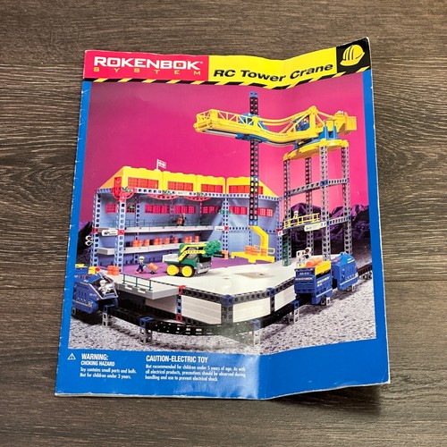 Vintage Rokenbok RC Tower Crane TC54 Set w/Manual 04709 Nearly Complete - VIDEO - Picture 19 of 23