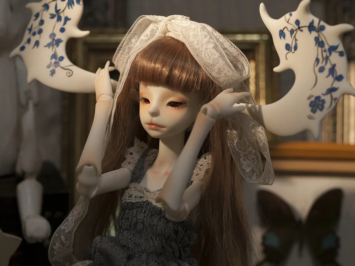 BJD 1/4 Doll Alberta Animal or Human Body Resin Eyes Face up