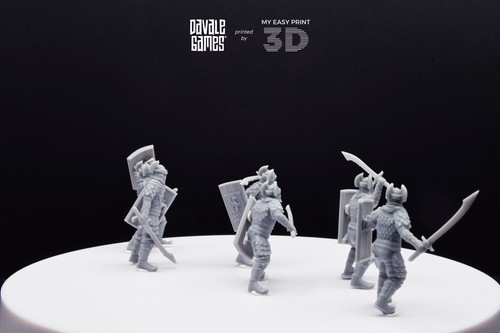 Dragon Army Regular Warrior Davale Games 3D Printed With High Quality Resin - Picture 3 of 18
