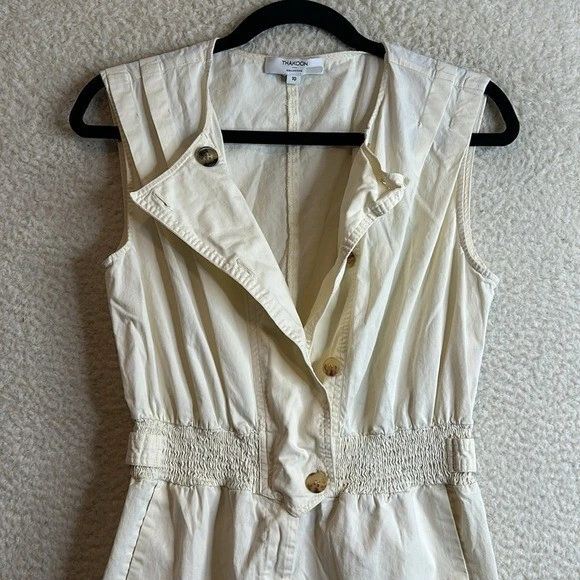 Женский комбинезон Thakoon цвета слоновой кости асимметричный размер 10 - Изображение 4 из 4