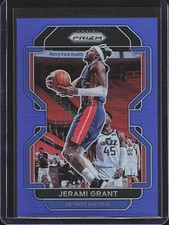 Jerami Grant 2021-22 Panini Prizm Blue Refractor /199 #76 Pistons