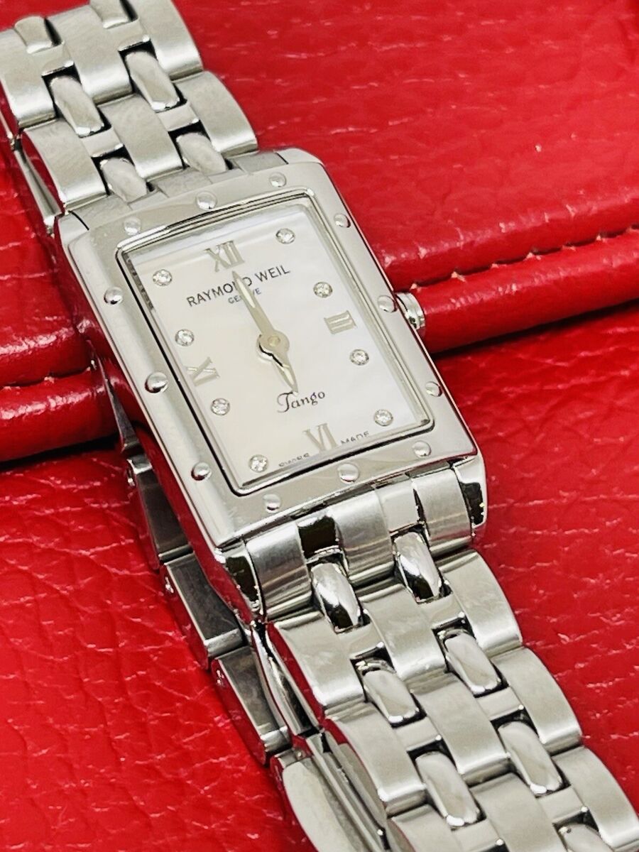 Raymond Weil Tango womens watch baguette with diamonds 0.030 Raymond Weil Tango womens watch baguette with diamonds 0.030