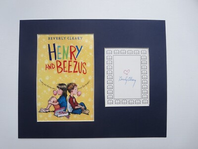 ''Henry and Beezus'' by famed child author Beverly Cleary & her own autograph