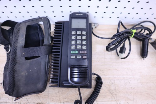 Used Vintage Nokia Cell Phone Car Travel Brick Travel W/ Case & Antenna Untested - Afbeelding 6 van 13