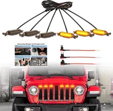 Led Front Grill Grille Lights For 2019-2023 Jeep Wrangler Jl Jlu Rubicon Sahara