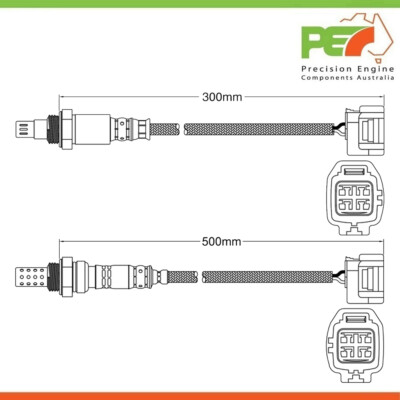 2x New * OEM * Pre-Cat & Post-Cat Oxygen Sensors For Jaguar XJ 4.2L ...
