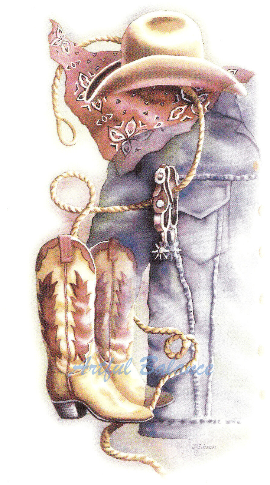 Ceramic Decals Southwest 67% OFF of fixed price Cowboy Rodeo H Wear Classic Western Spurs Boots