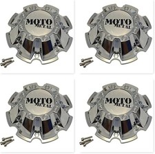 M793BK01 for Moto Metal Chrome Wheel Center Cap, M-793 Hub Cap 8 Lugs 4Pcs,