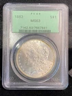 1883-Morgan Silver Dollar **PCGS MS63** NICE COIN** OGH! **