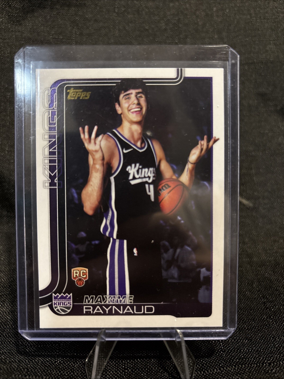 2025-26 Topps Basketball #243 Maxime Raynaud Rookie Golden Mirror SSP RC